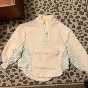 BDG Cream Fleece Pullover